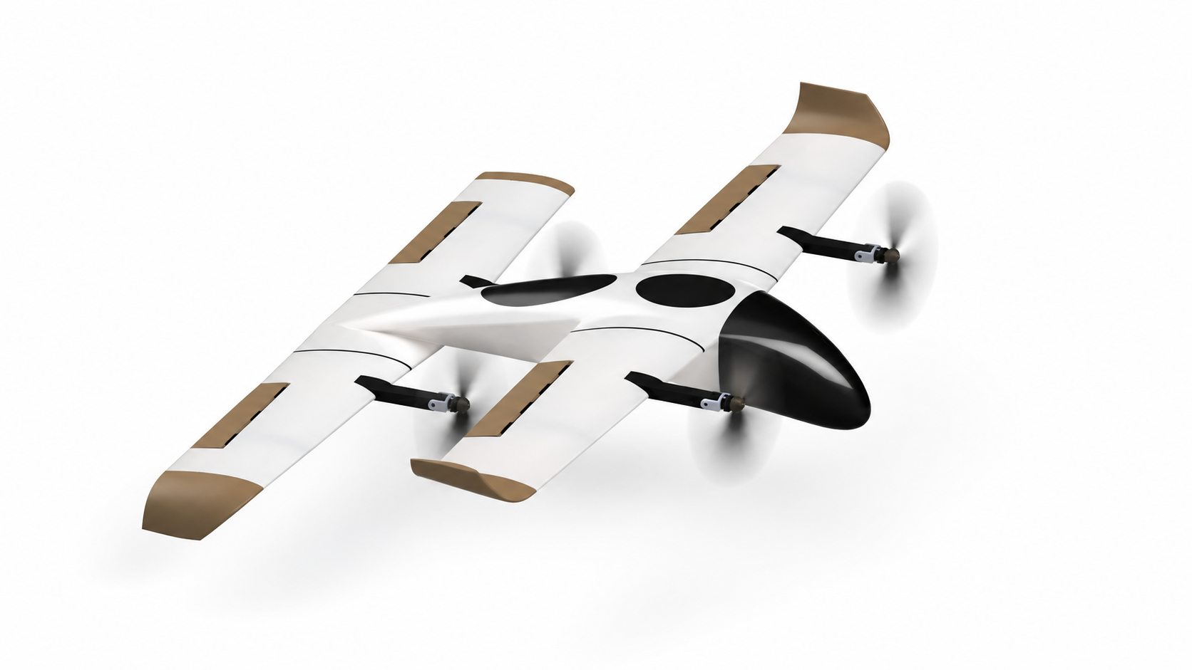 Dolphin VTOL aircraft on a white background
